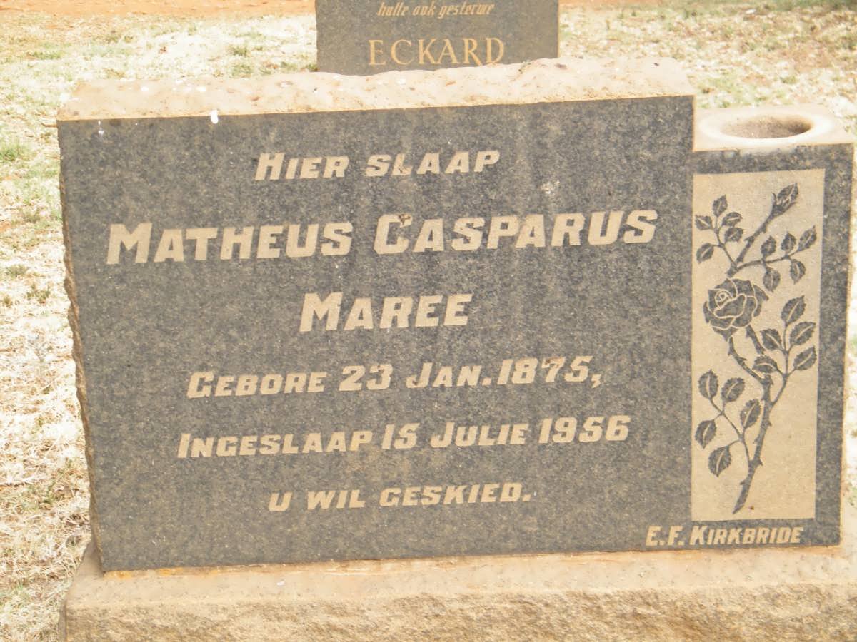 MAREE Matheus Casparus 1875-1956