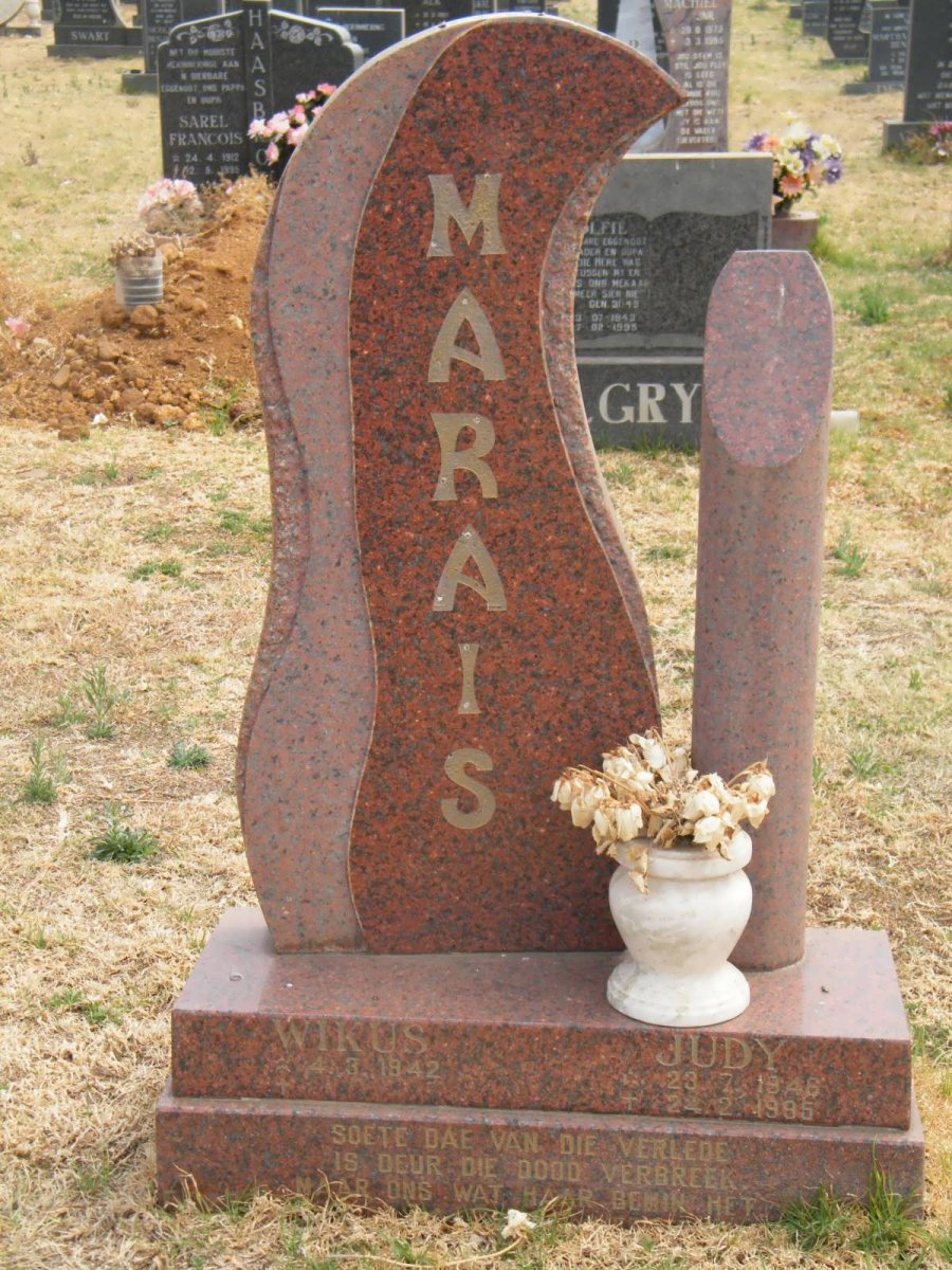 MARAIS Wikus 1942- &amp; Judy 1946-1995