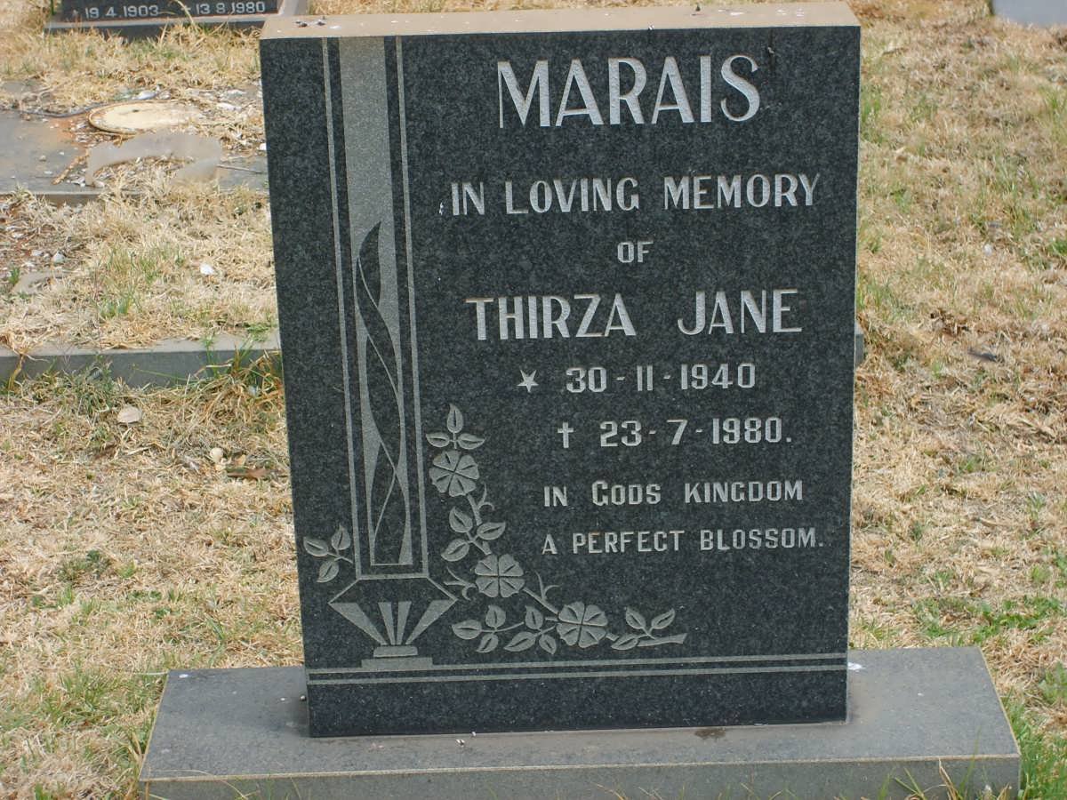 MARAIS Thirza Jane 1940-1980