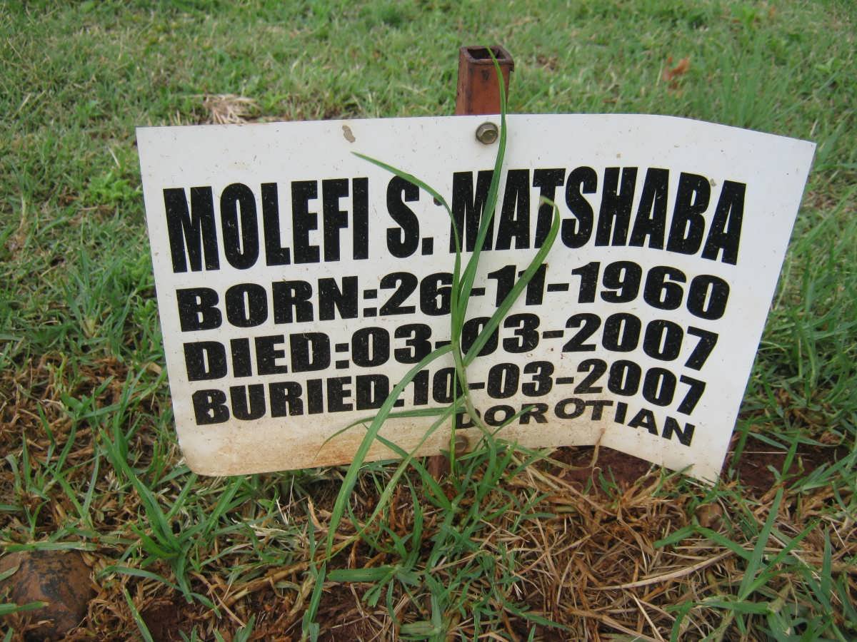 MATSHABA Molefi S. 1960-2007