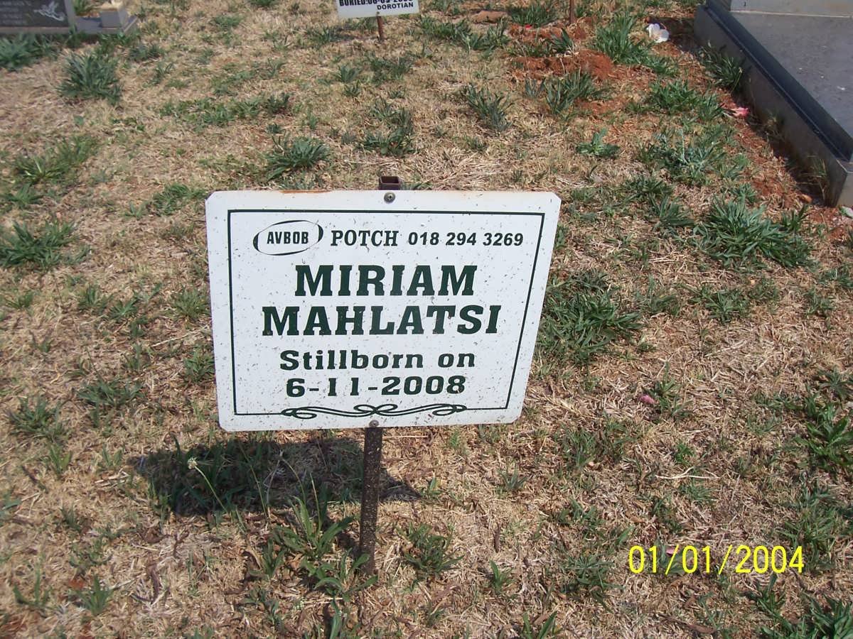 MAHLATSI Miriam 2008-2008
