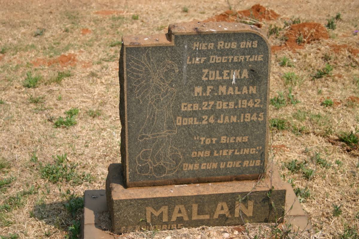 MALAN Zuleika M.F. 1942-1945
