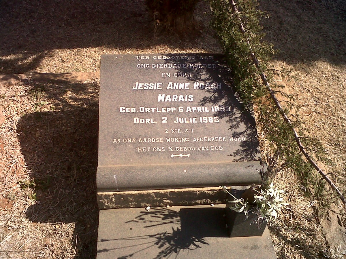 MARIAS Jessie Anne Roach nee ORTLEPP 1893-1983