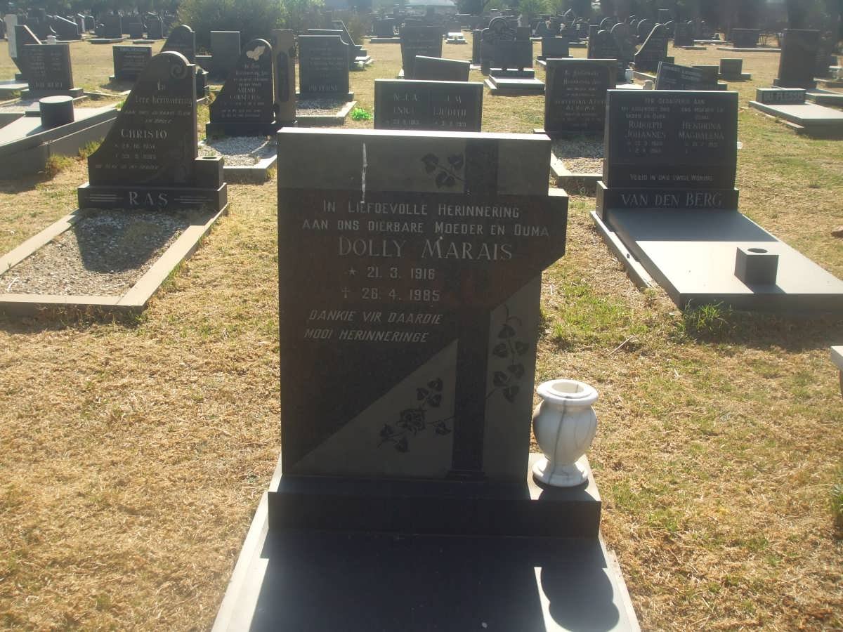 MARAIS Dolly 1916-1985