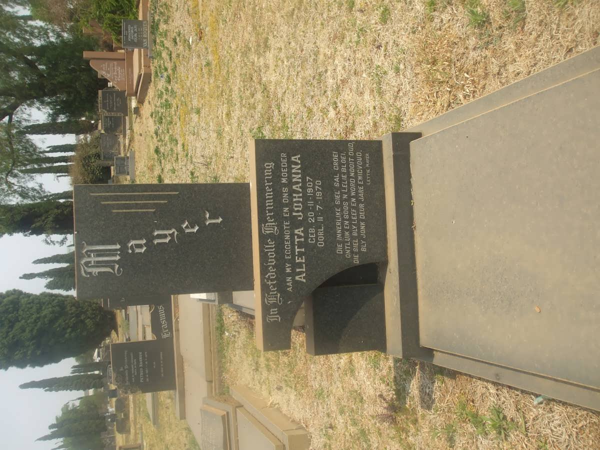 MAYER Aletta Johanna 1907-1970