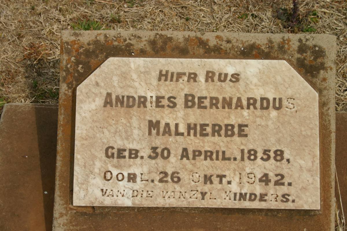 MALHERBE Andries Bernardus 1858-1942
