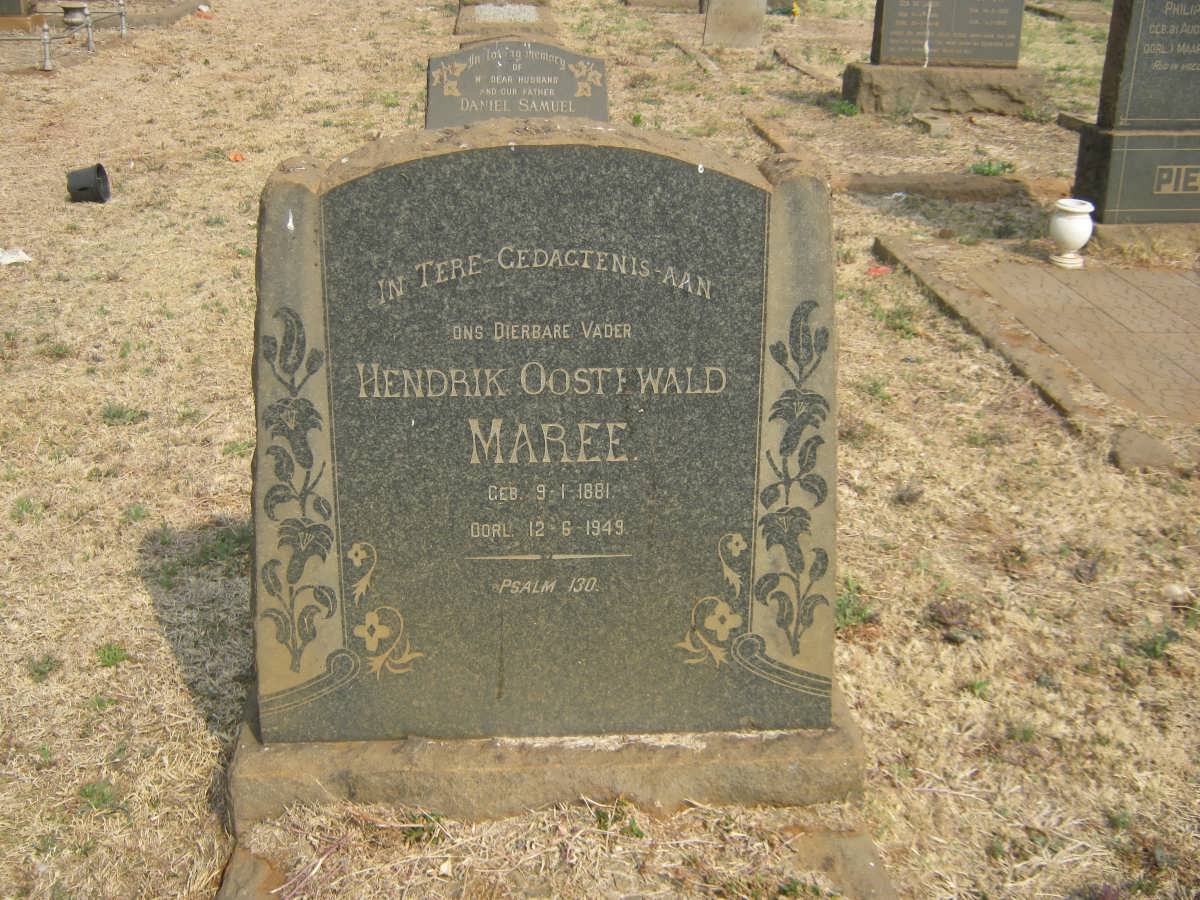 MAREE Hendrik Oostewald 1881-1949