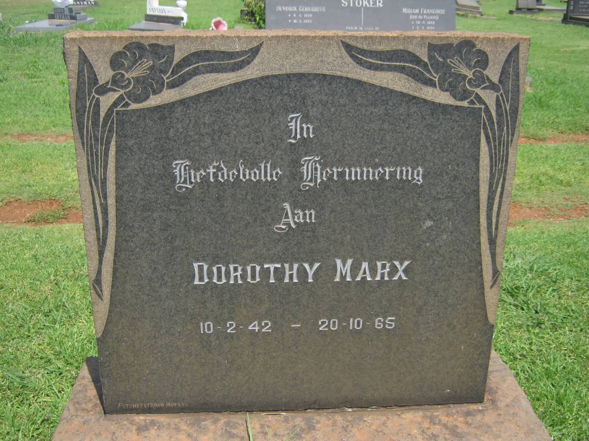 MARX Dorothy 1942-1965