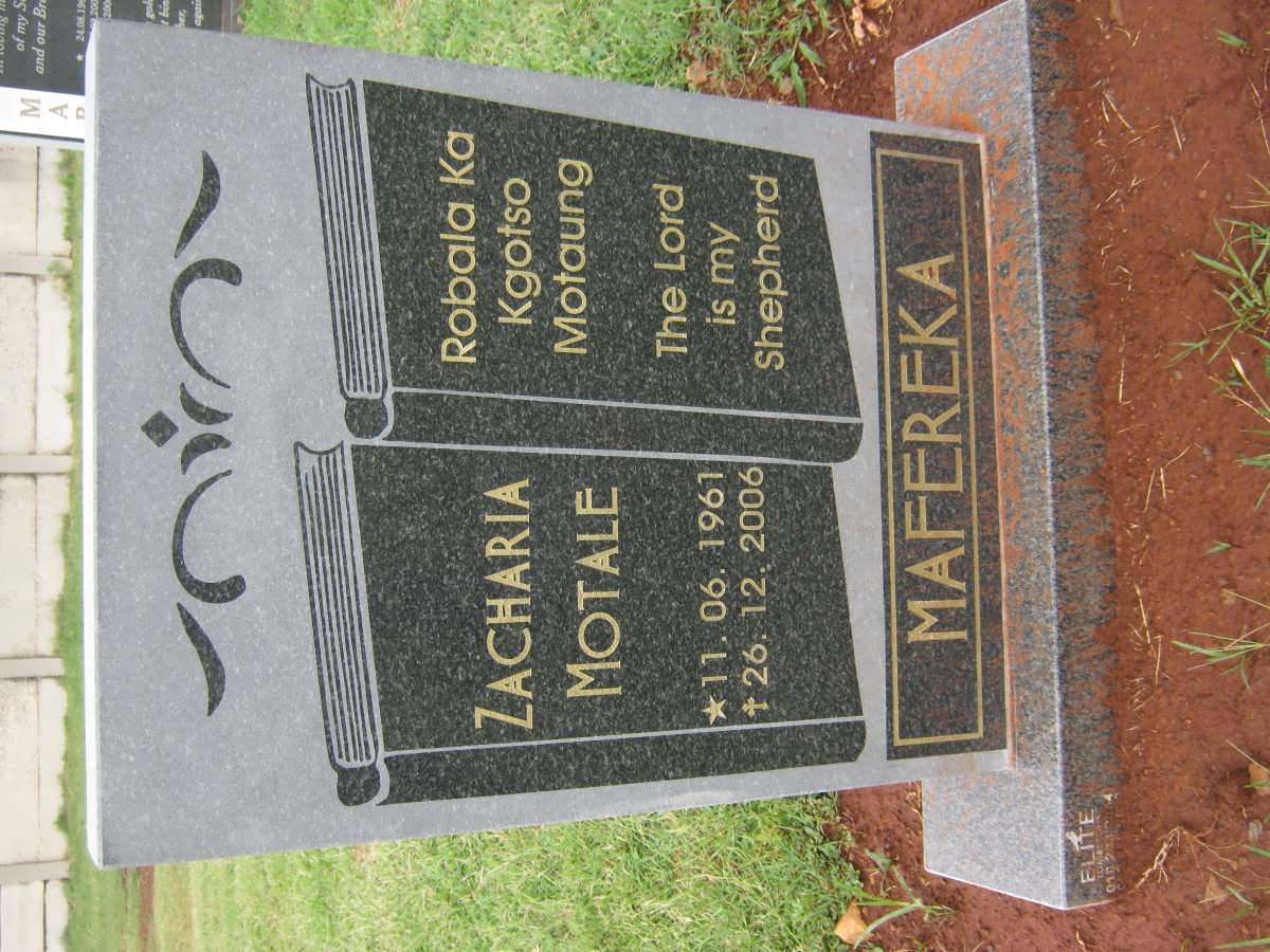 MAFERKA Zacharia Motale 1961-2006