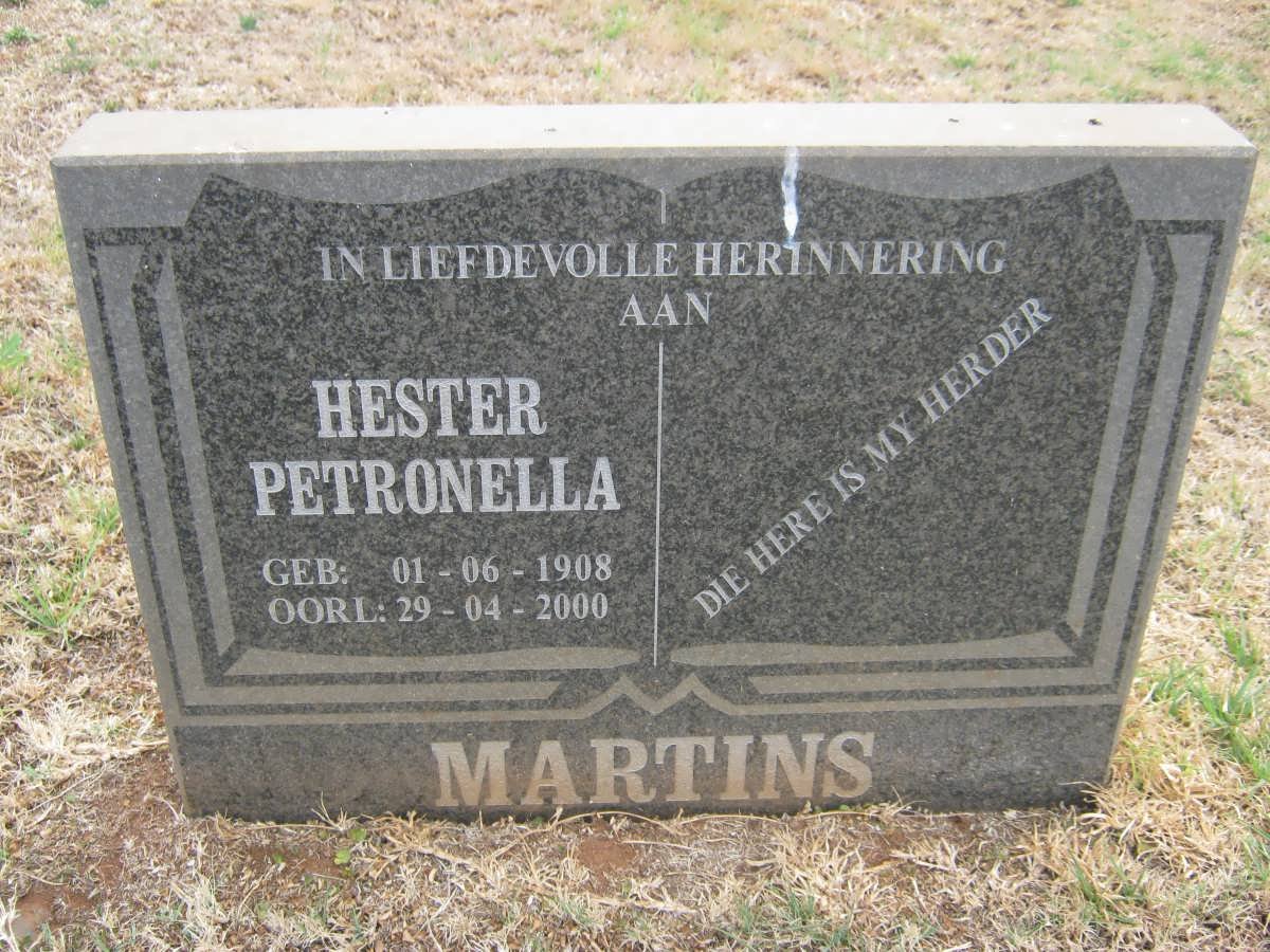 MARTINS Hester Petronella 1908-2000