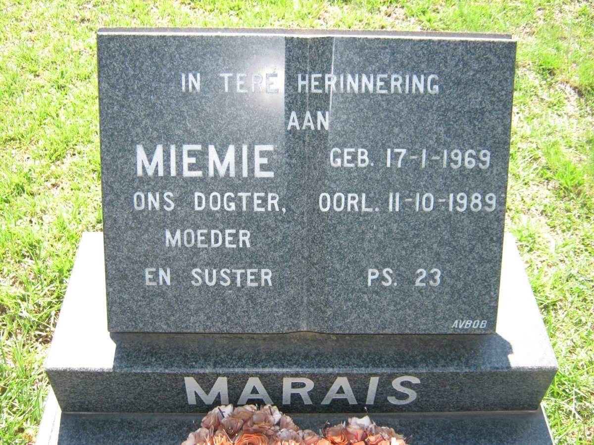 MARAIS Miemie 1969-1989