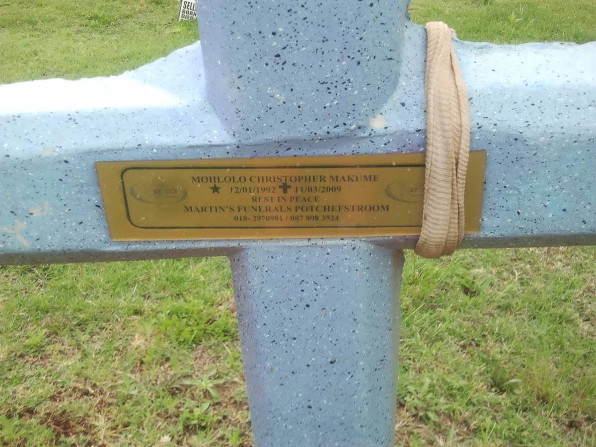 MAKUME Mohlolo Christiopher 1992-2009