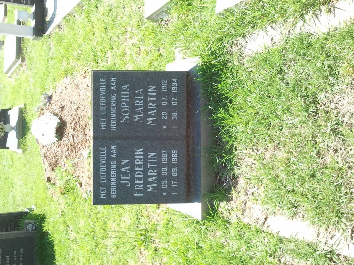 MARTIN Jean Frederik 1907-1989 &amp; Sophia Maria 1912-1994