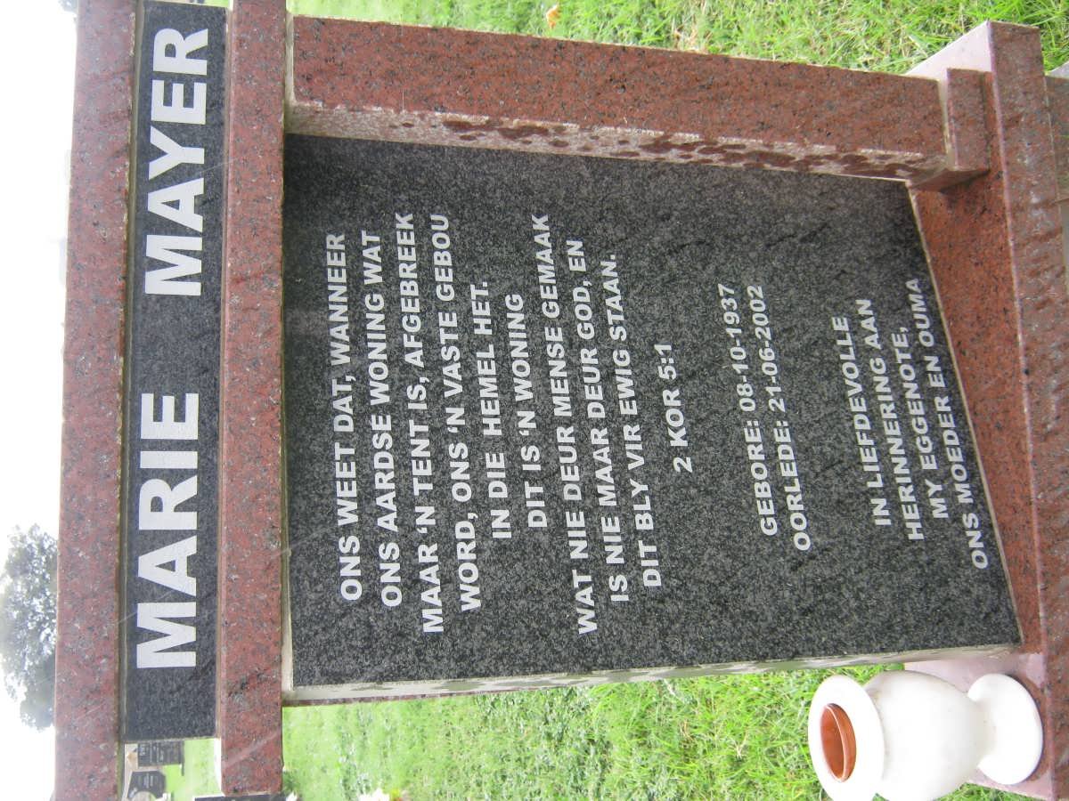 MAYER Marie 1937-2002