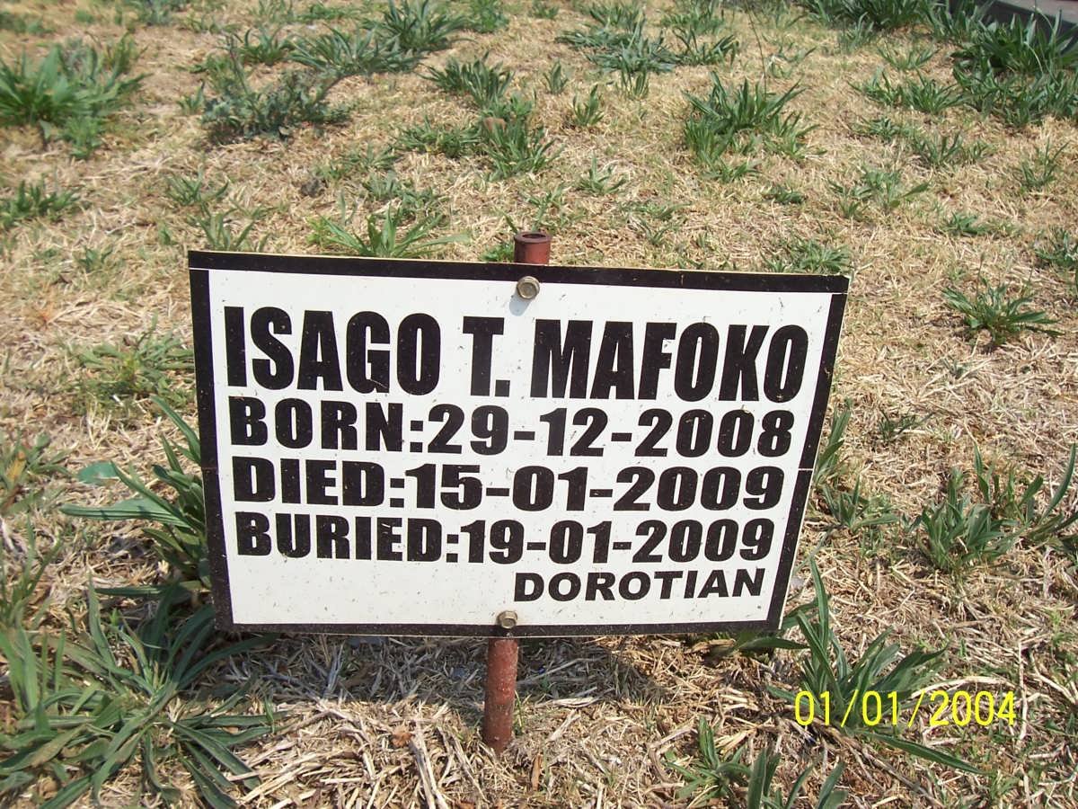 MAFOKO Isago T. 2008-2009