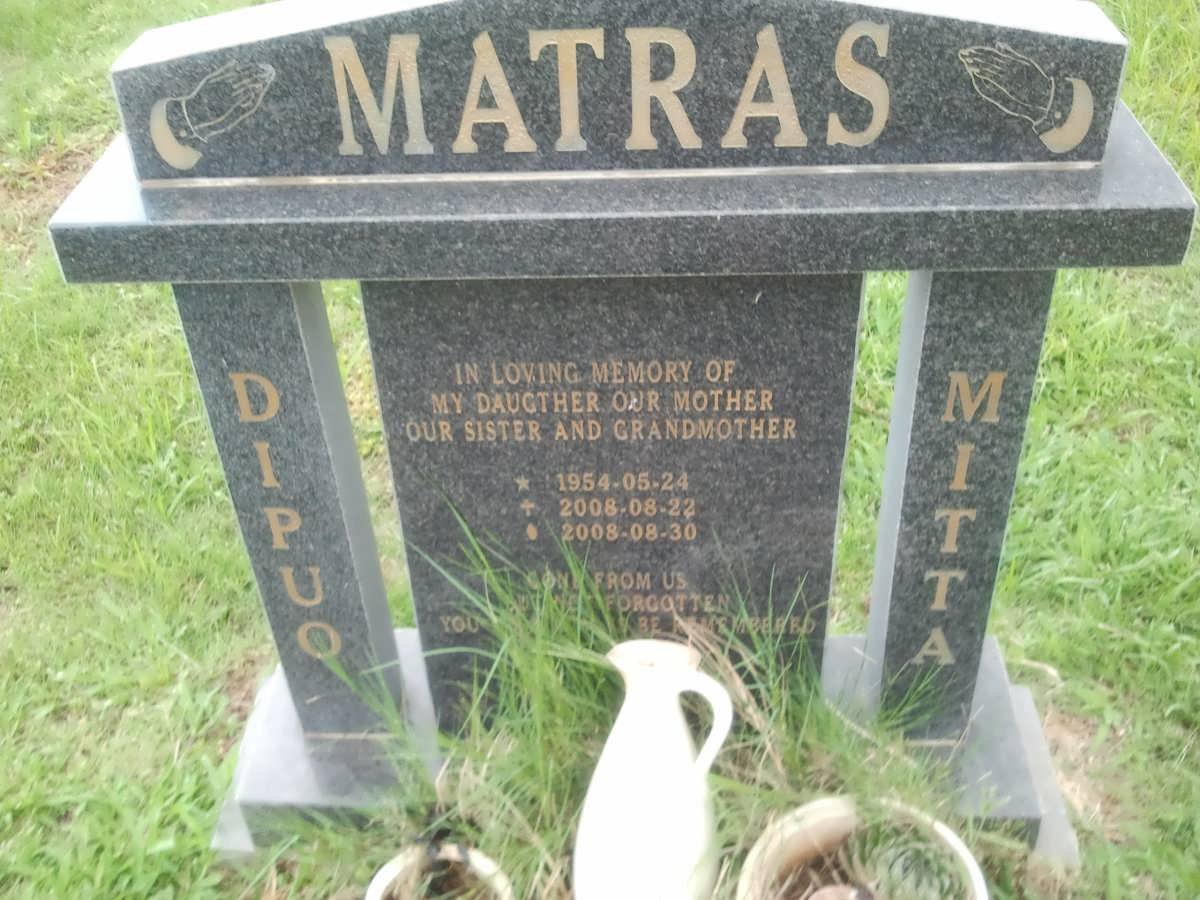 MATRAS Dipuo Mitta 1954-2008