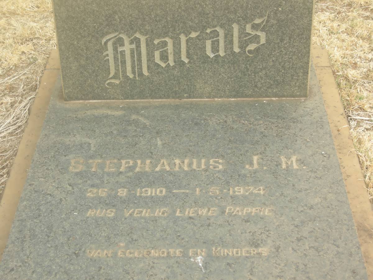 MARAIS Stephanus J.M. 1910-1974