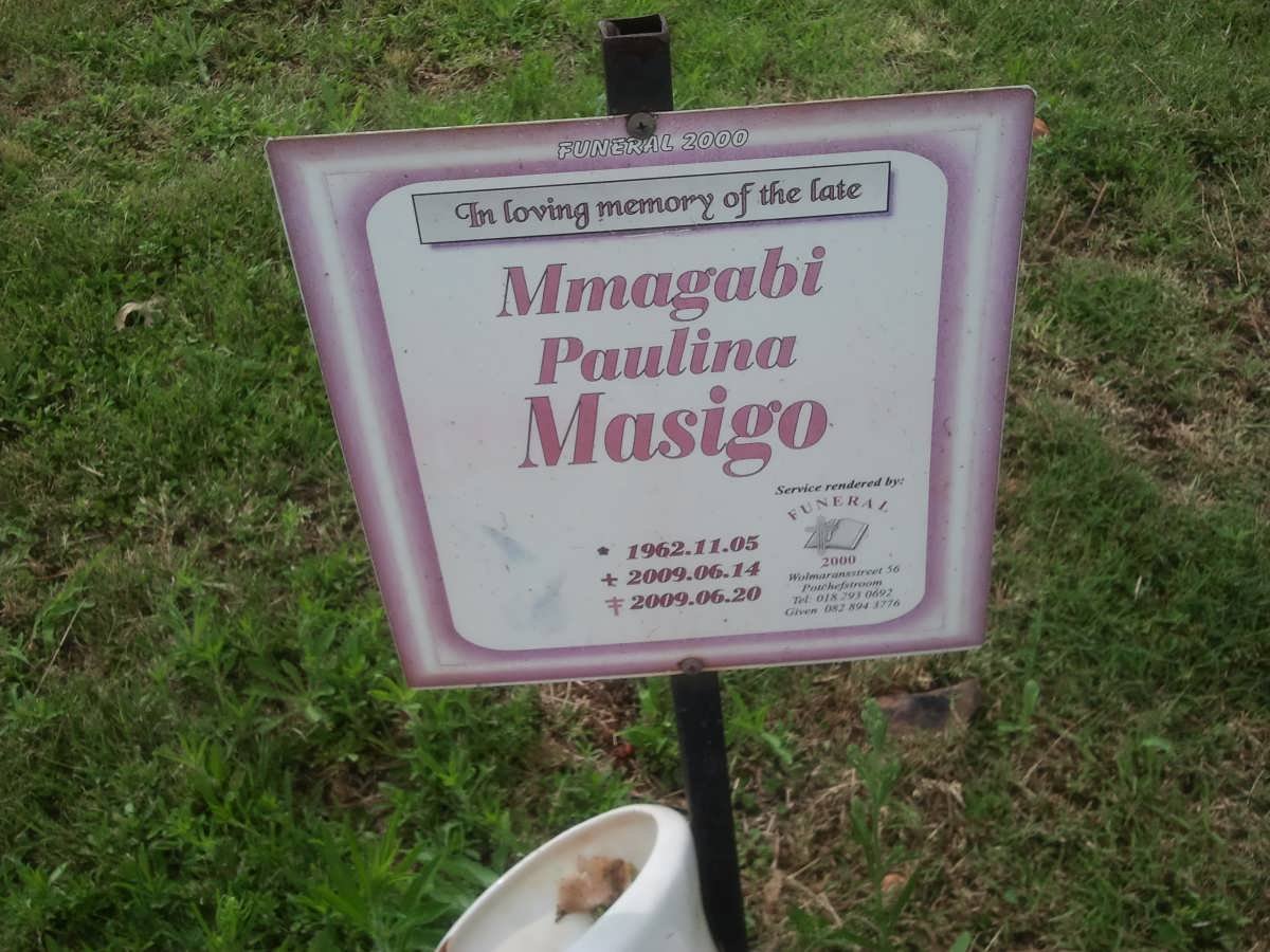 MAGISO Mmagabi Paulina 1962-2009
