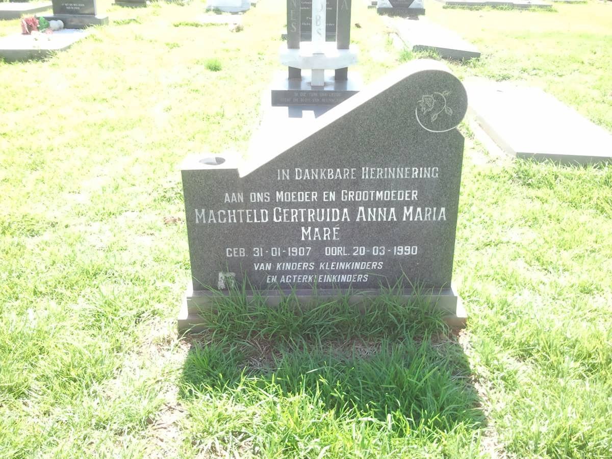 MARÉ Machteld Gertruida Anna Maria 1907-1990