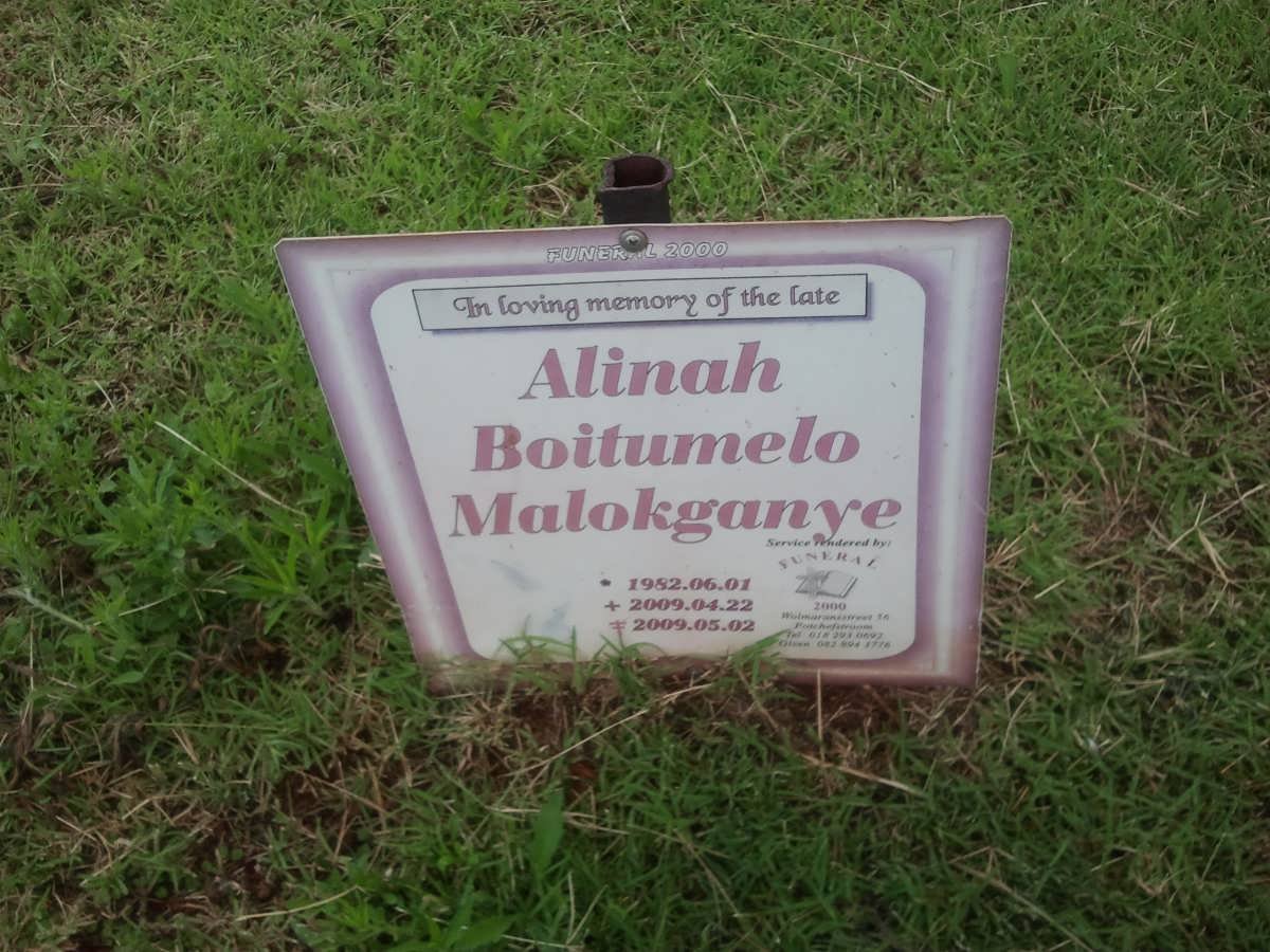 MALOKGANYE Alinah Boitumelo 1952-2009