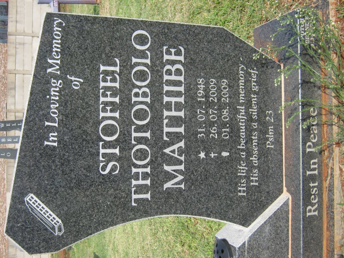MATHIBE Stoffel Thotobolo 1948-2009