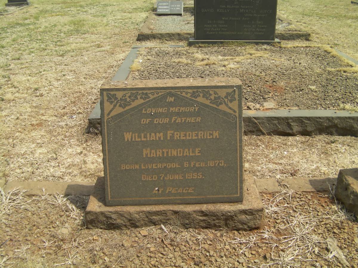 MARTINDALE William Frederick 1873-1955