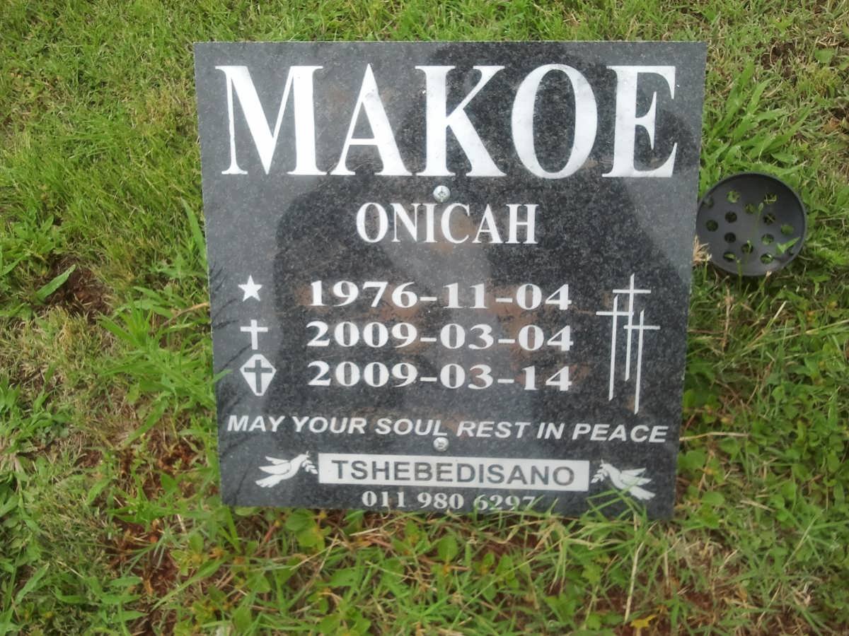 MAKOE Onicah 1976-2009