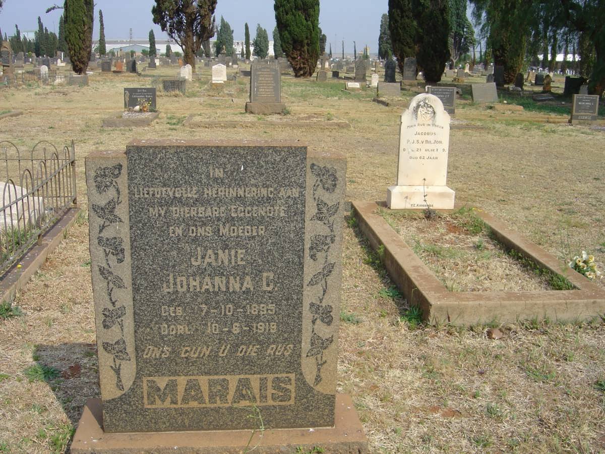 MARAIS Janie Johanna C. 1895-1918