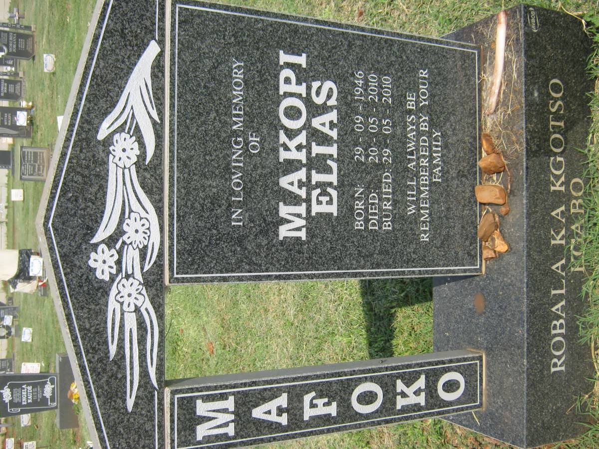 MAFOKO Makopi Elias 1946-2010