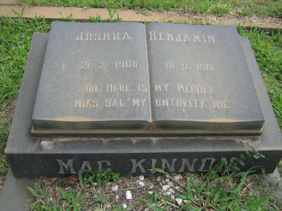 MAC KINNON Joshua Benjamin 1908-1981