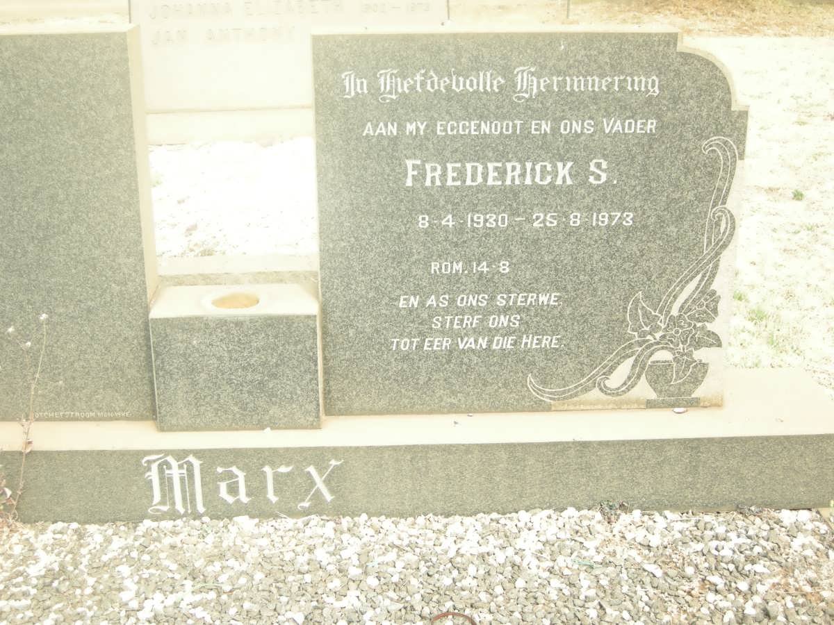 MARX Frederick S. 1930-1973