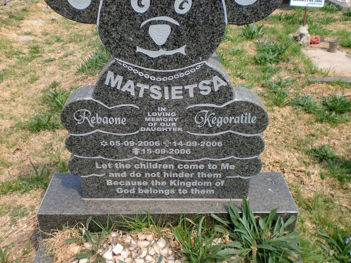 MATSIETSA Rebaone Kegoratile 2006-2006
