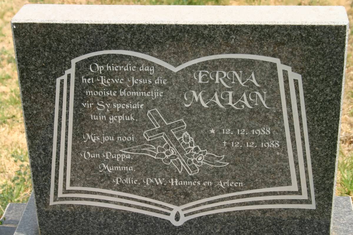 MALAN Erna 1988-1988