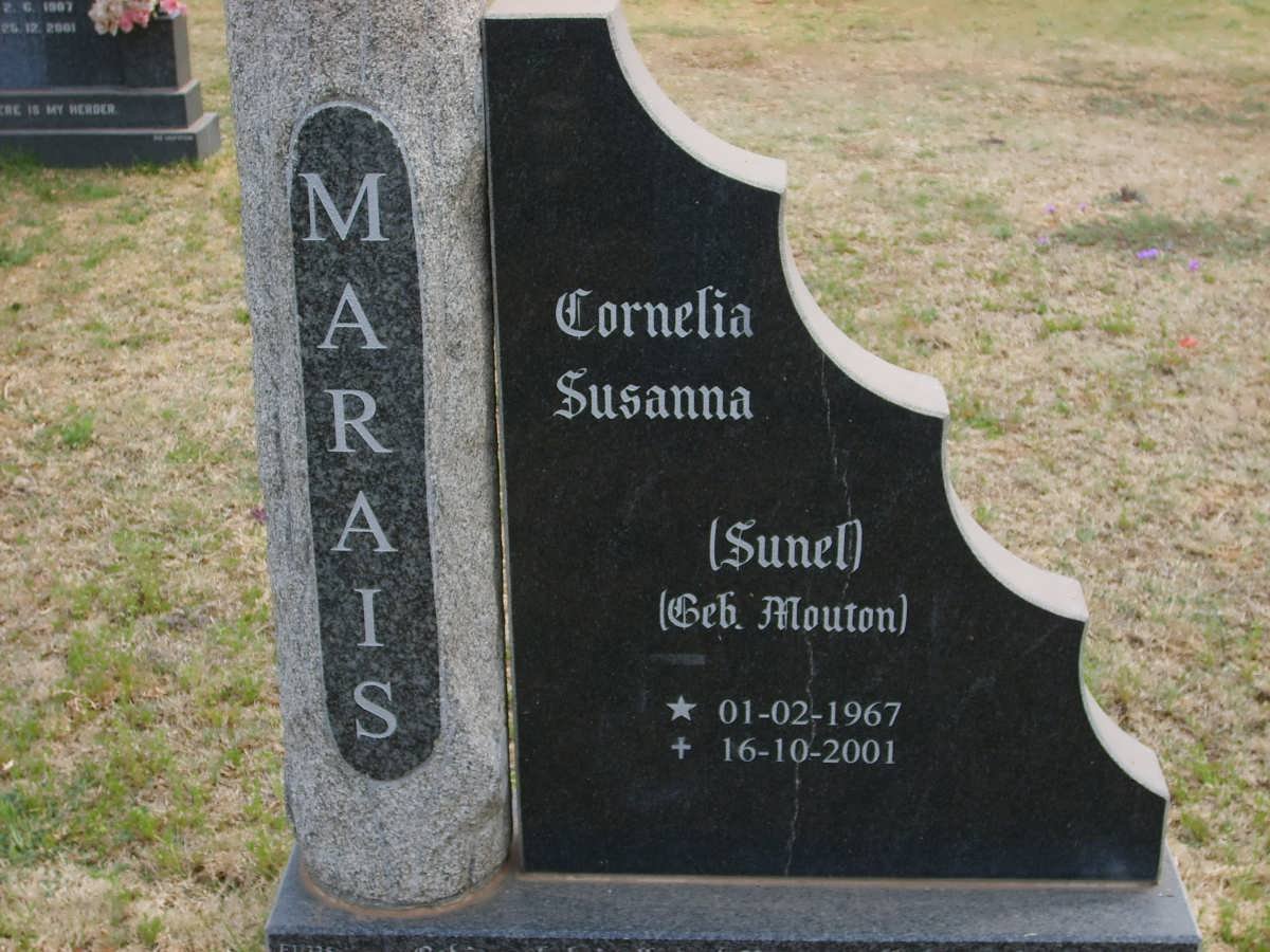 MARAIS Cornelia Susanna nee MOUTON 1967-2001