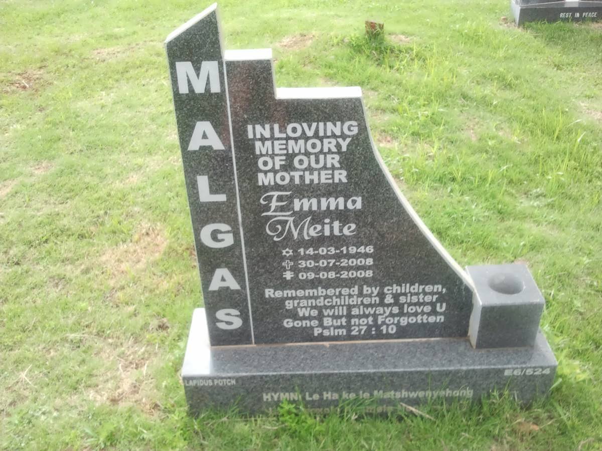 MALGAS Emma Meite 1946-2008