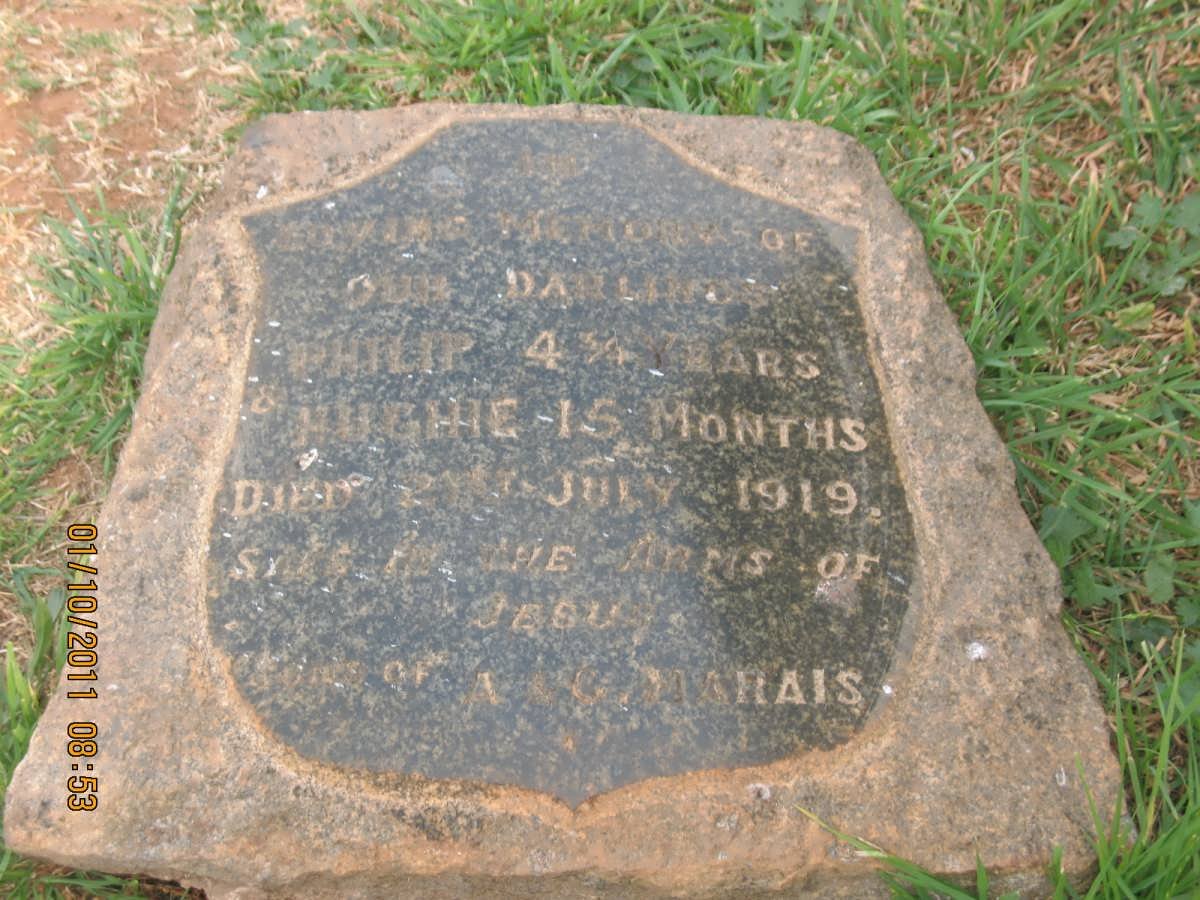 MARAIS Philip -1919 : :MARAIS  Hughie -1919