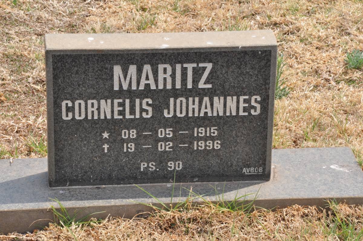 MARITZ Cornelis Johannes 1915-1996