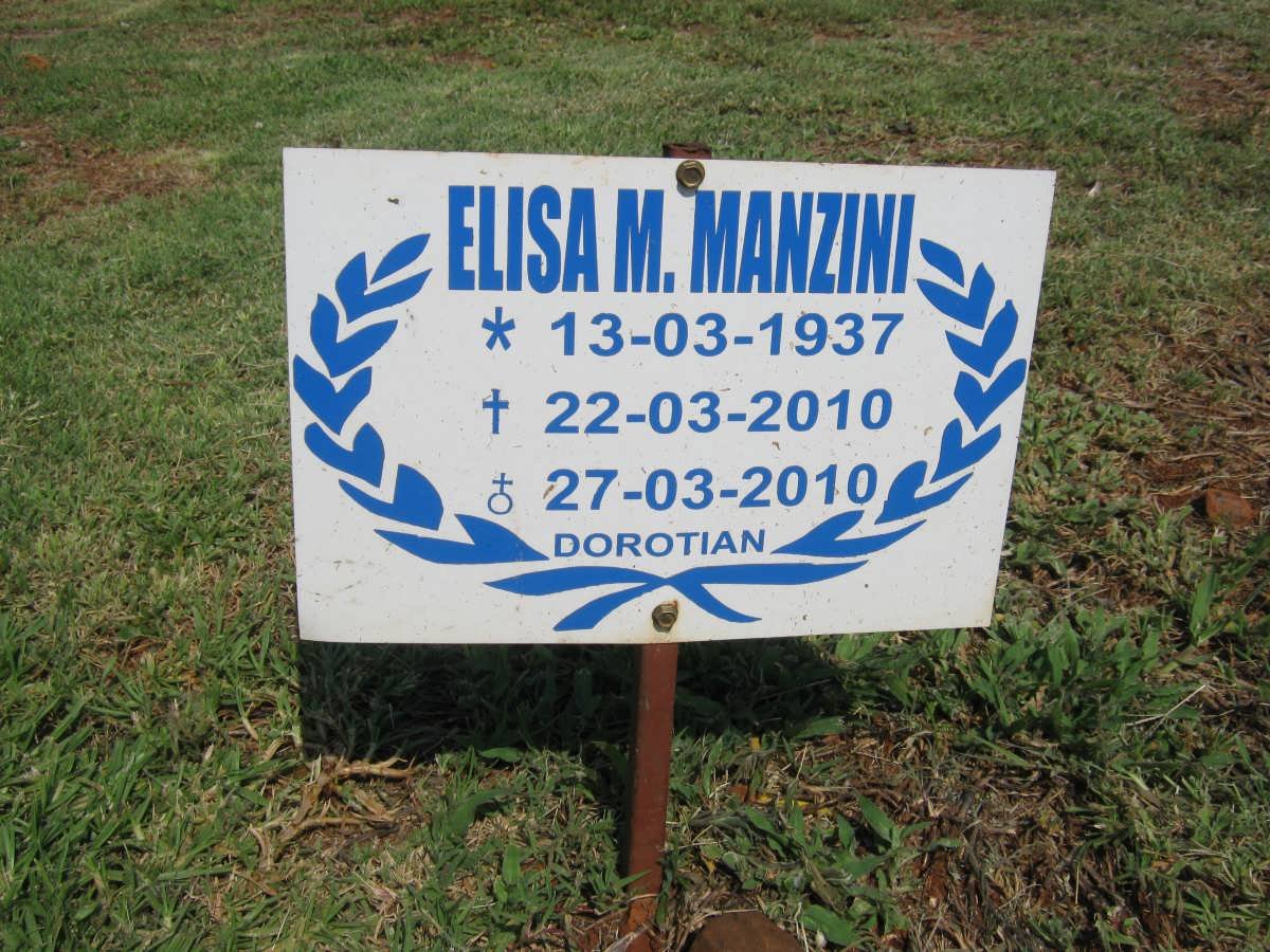MANZINI Elisa M. 1937-2010