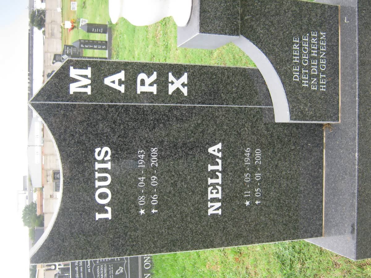 MARX Louis 1943-2008 &amp; Nella 1946-2010