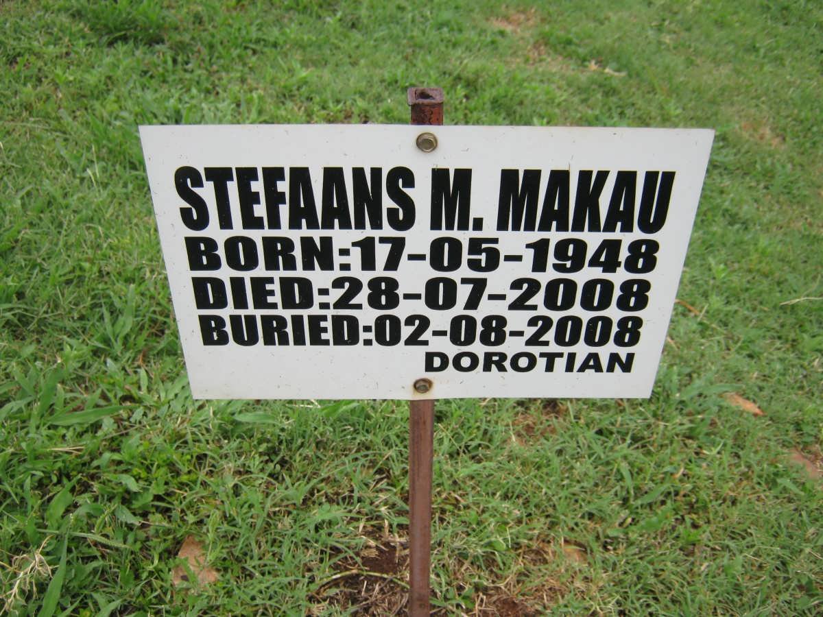 MAKAU Stefaans M. 1948-2008