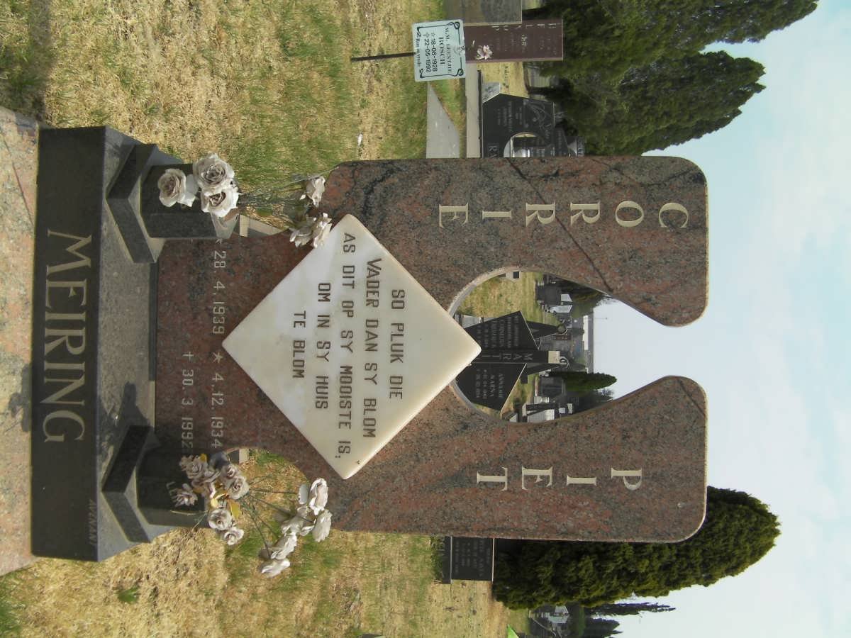 MEIRING Piet 1934-1992 &amp; Corrie 1939-