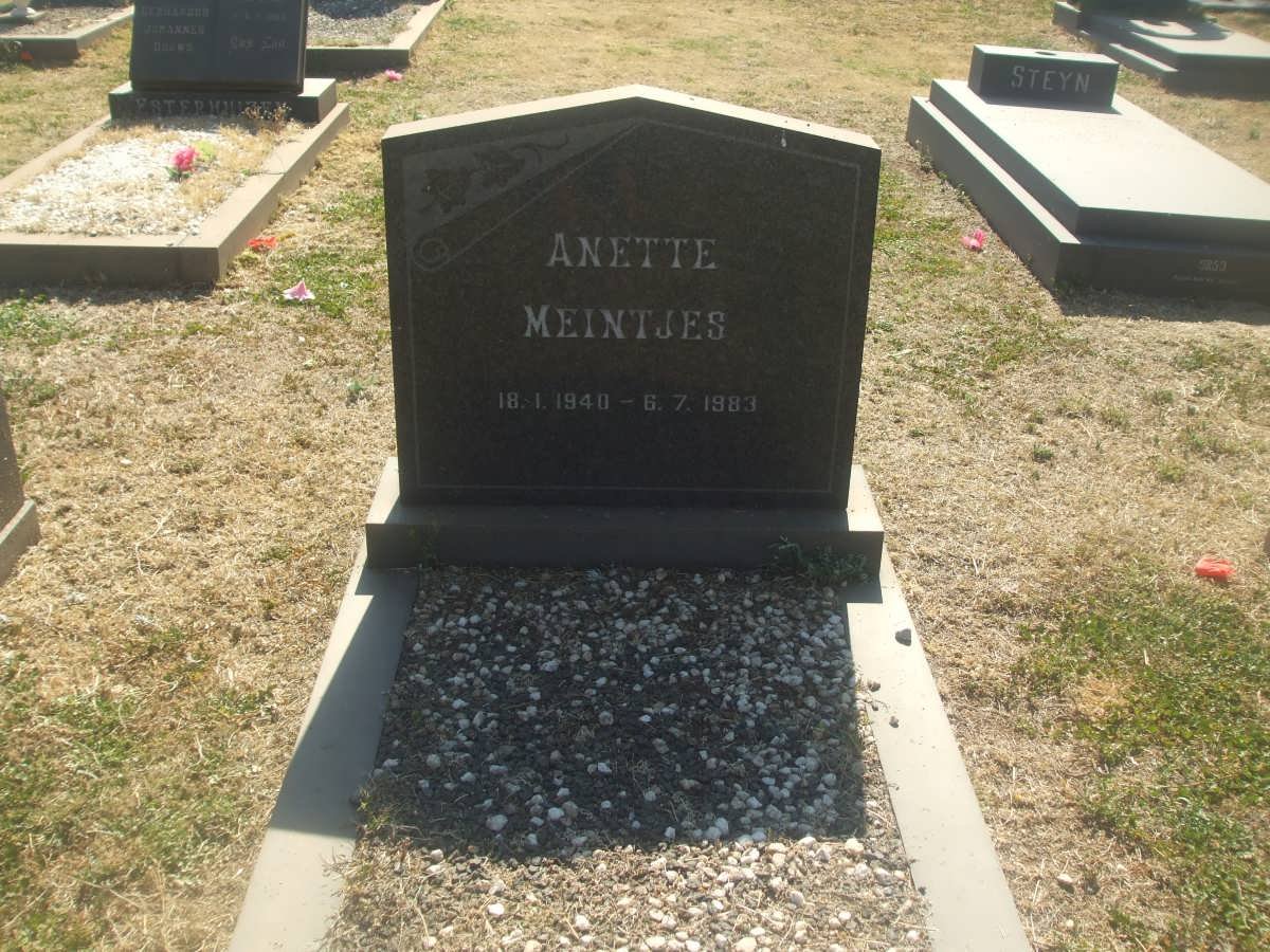 MEINTJES Anette 1940-1983