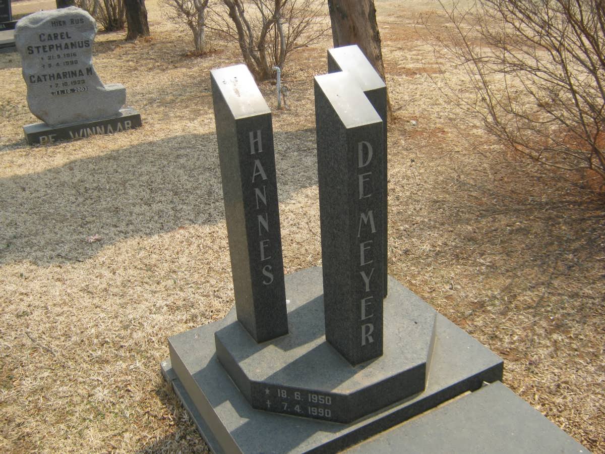 MEYER Hannes, de 1950-1990