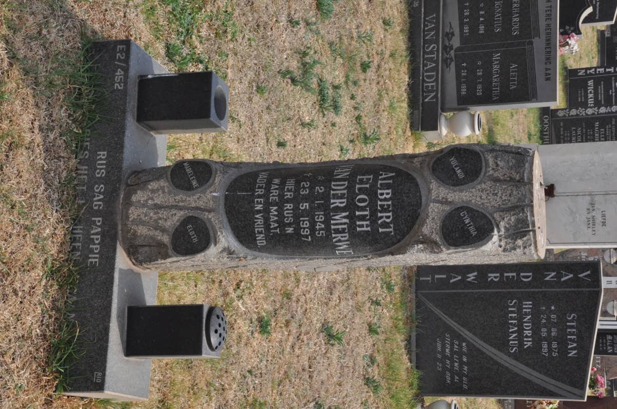MERWE Albert Eloth, van der 1945-1997