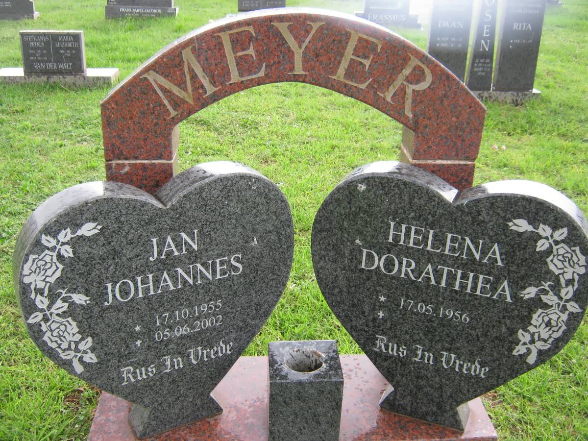 MEYER Jan Johannes 1955-2002 &amp; Helena Dorathea 1956-