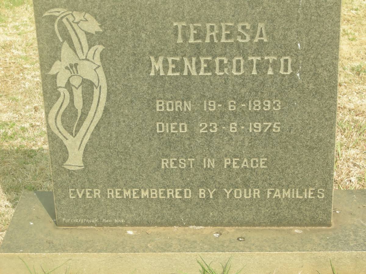MENEGOTTO Teresa 1893-1975