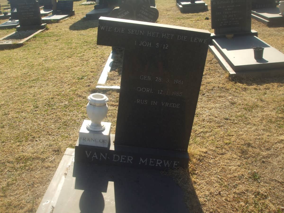 MERWE Francois, van der 1961-1985