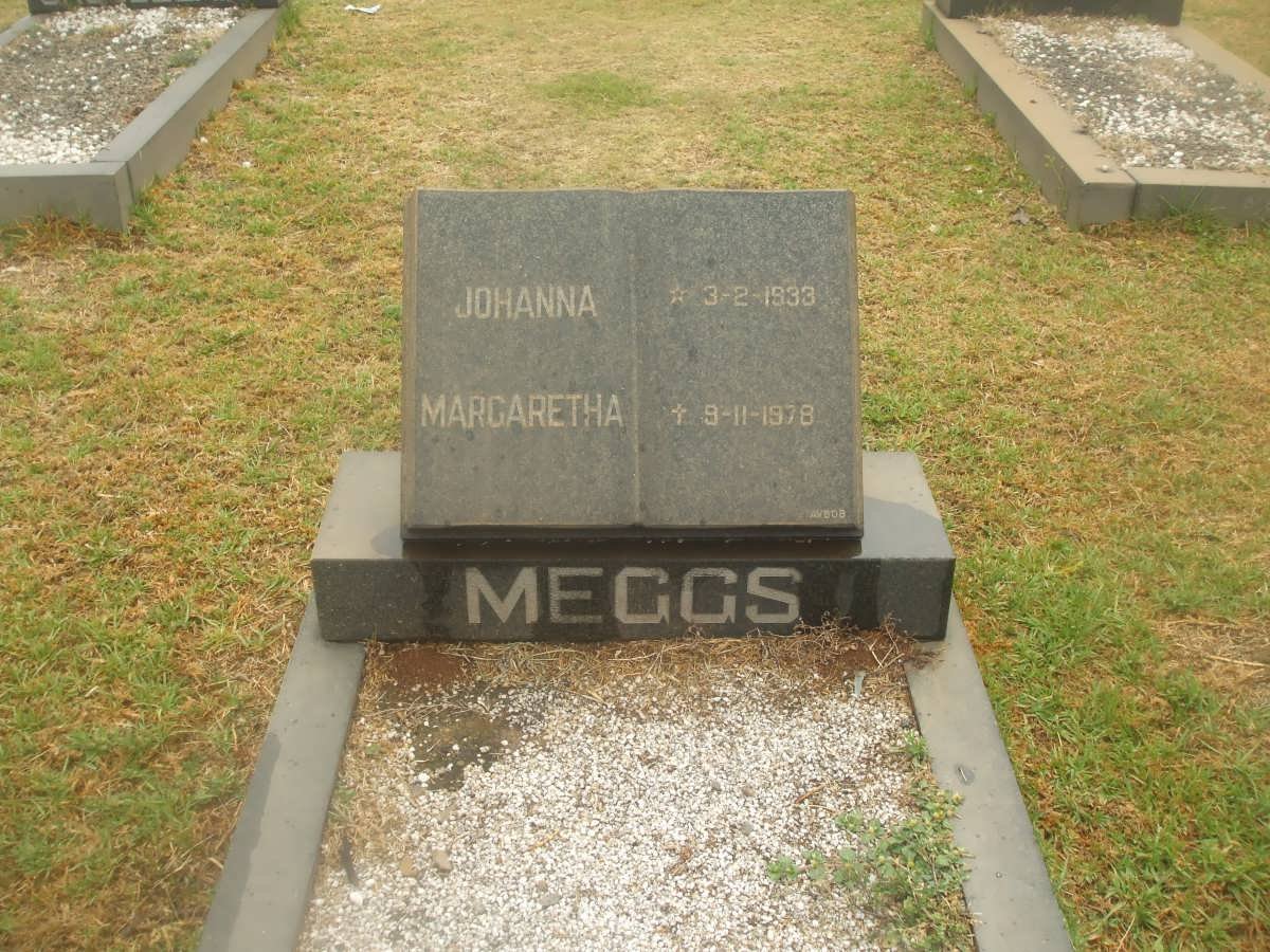 MEGGS Johanna Margaretha 1933-1978