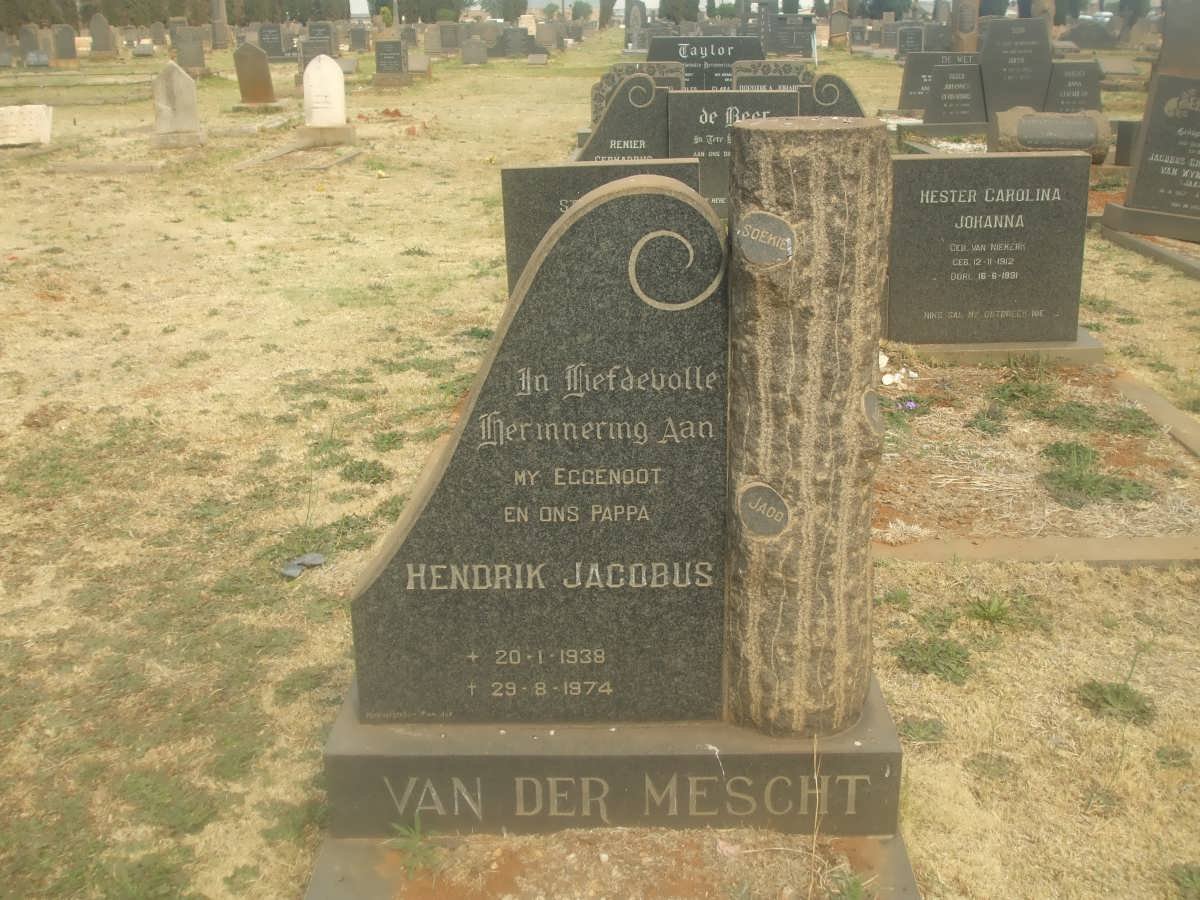 MESCHT Hendrik Jacobus, van der 1938-1974