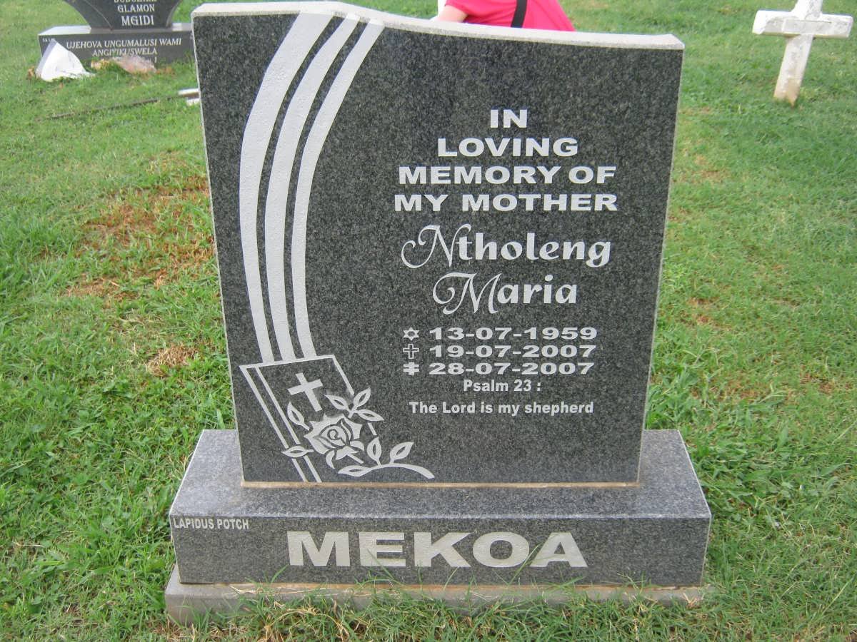MEKOA Ntholeng Maria 1959-2007